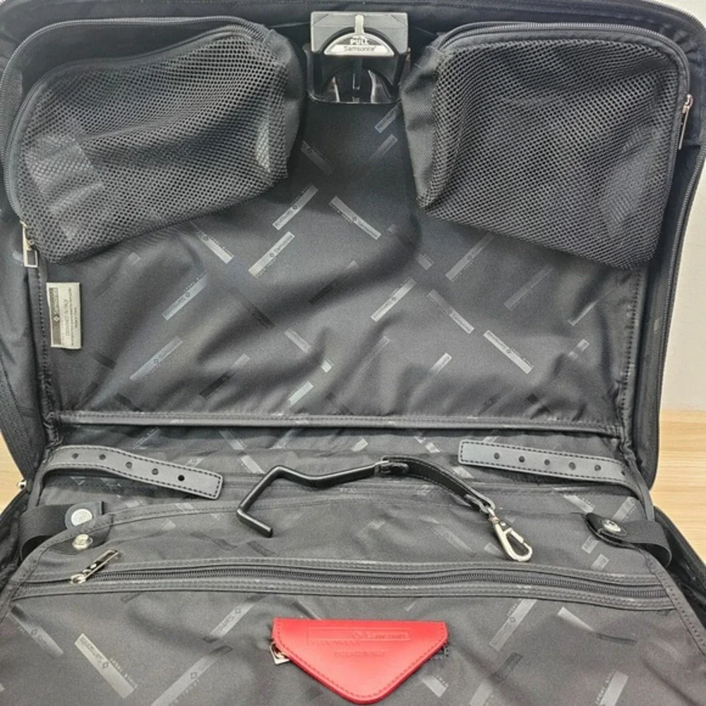 Samsonite Carry On Travel Bag Black Label‎ 2 Way Luggage Briefcase Suit Bag Luxe